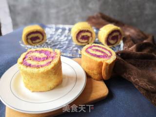 Purple Sweet Potato Cake Roll recipe