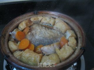 Fish Belly Tofu in Clay Pot recipe