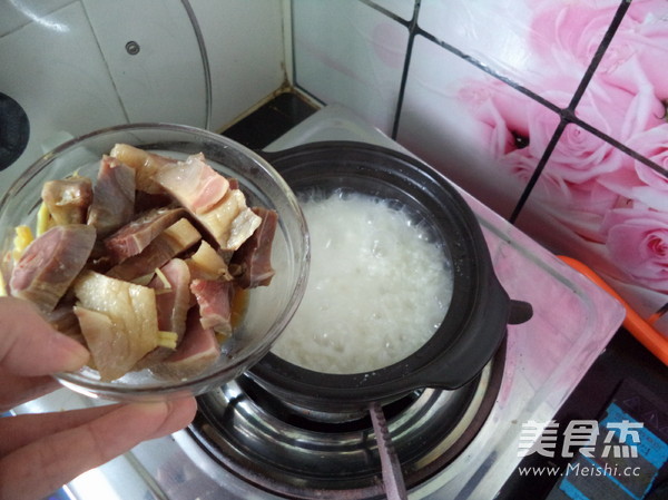 Cured Duck Claypot Rice recipe