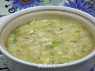 Yellow Flower Egg Congee recipe