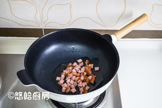 Assorted Fried Rice with Beef Sausage recipe