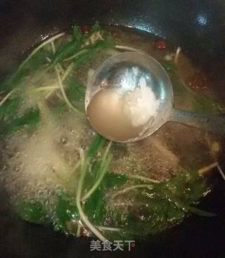 Mountain Mizu and Potato Chips Soup recipe