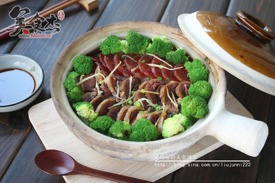 Cured Duck Claypot Rice recipe