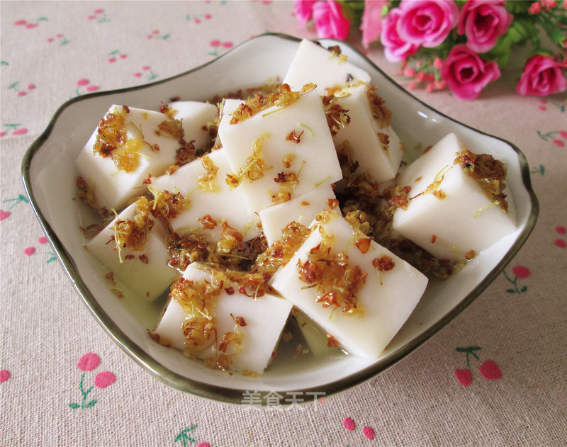 Osmanthus Almond Milk Tofu recipe