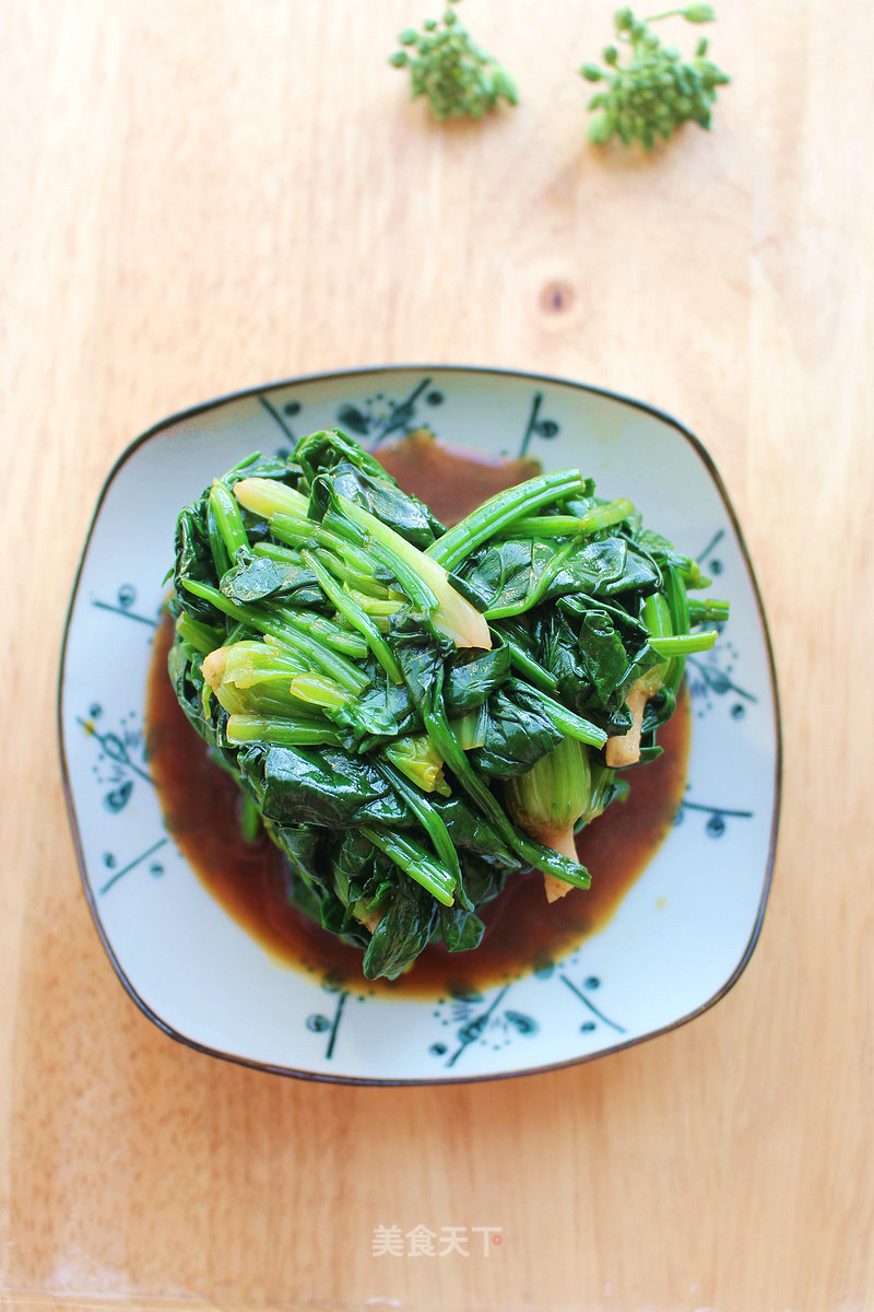 Sesame Oil Spinach Tower recipe