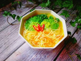 Matsutake Chicken Noodle Soup recipe