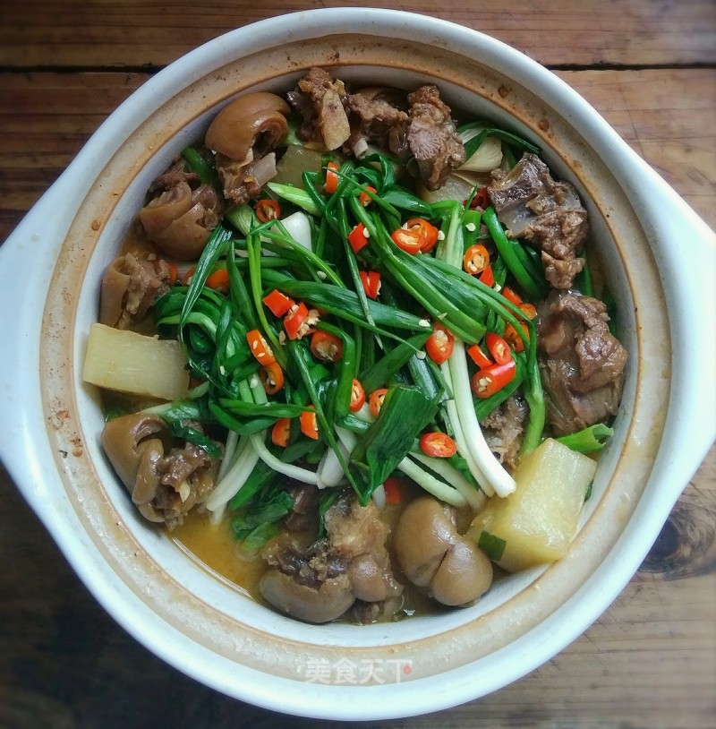 Lamb Stewed with White Radish—electric Pressure Cooker Version