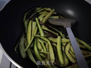 #妈妈的味#sauce Grilled Eggplant Strips recipe