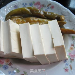 Sour Chili Steamed Tofu recipe