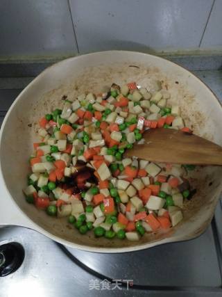 Pleurotus Eryngii Fried Peas recipe