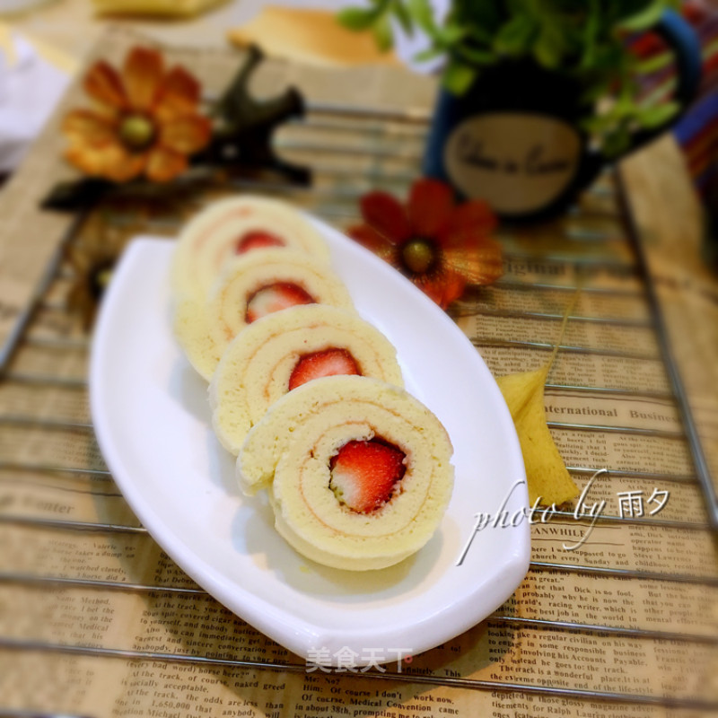 Strawberry Cake Roll recipe