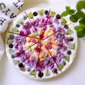 Fruit Yogurt Pizza (frozen) recipe