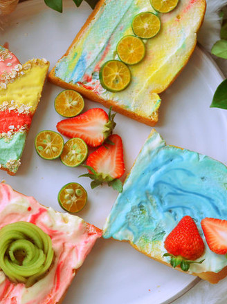 Rainbow Toast recipe