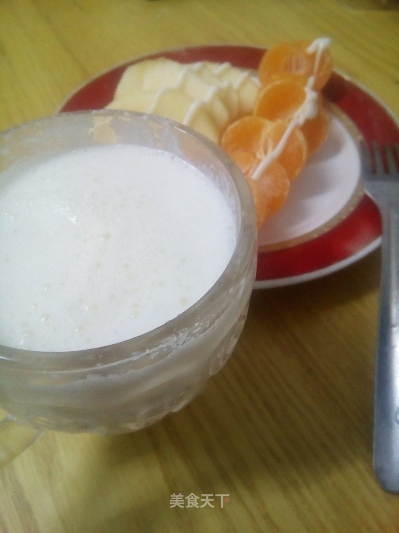 Breakfast Starts with "apples"-apple Salad with Apple Milkshake recipe