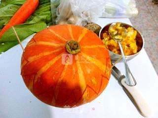 Pumpkin Cup Glutinous Rice recipe