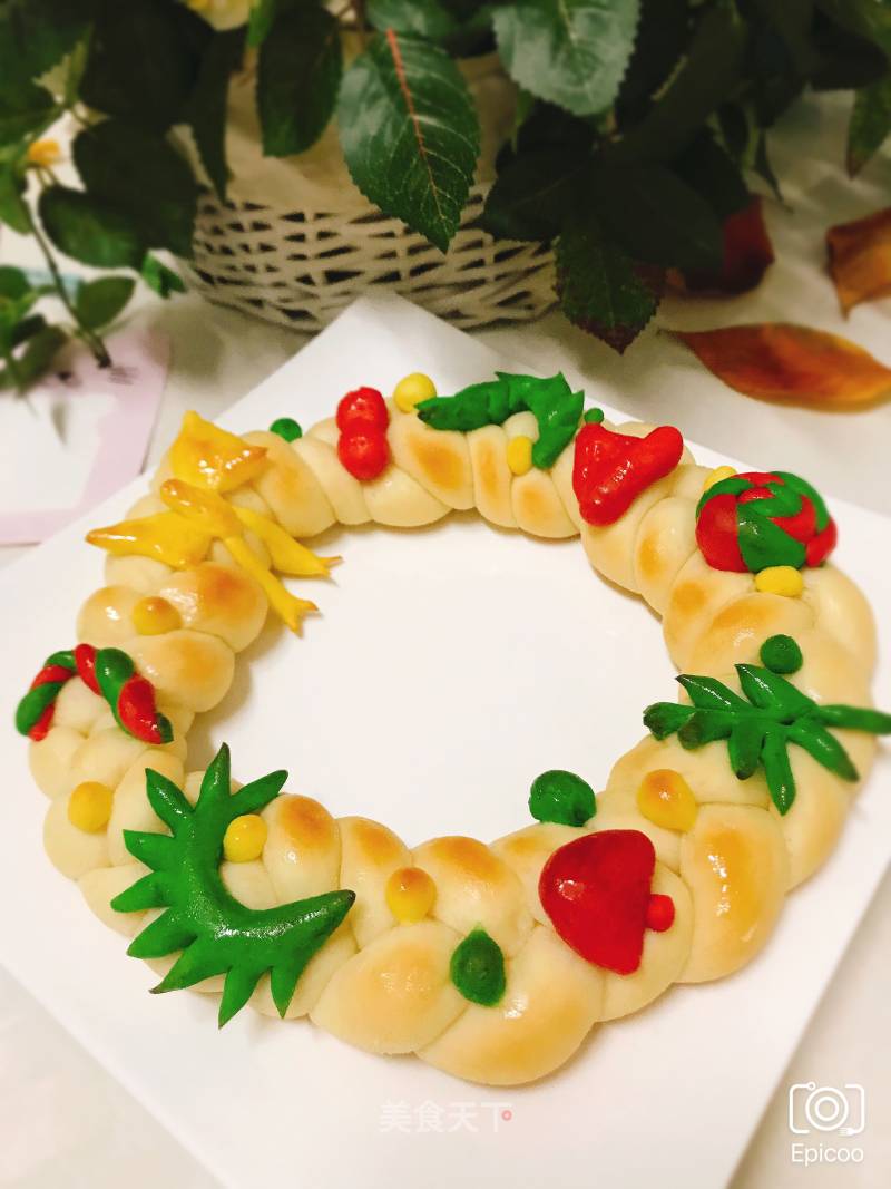 Christmas Wreath Cheese Bread recipe
