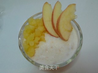 Fruity and Tender-apple Custard Pudding recipe