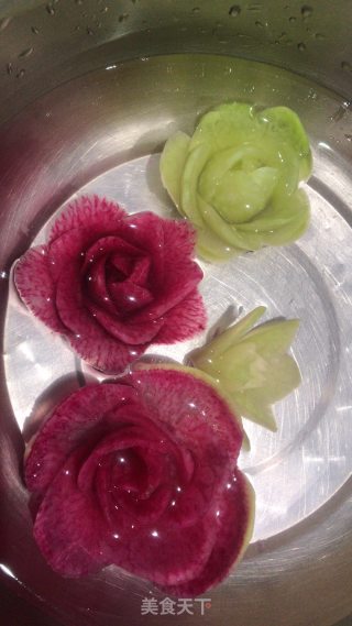 Teach You How to Carve Radish Flowers (straight Rose recipe