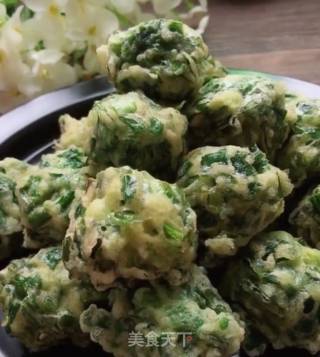 Fried Leek Meatballs recipe