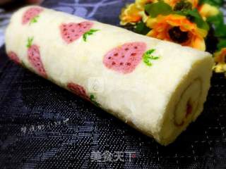 Strawberry Chiffon Cake Roll recipe