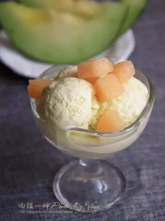 The Secret of Cantaloupe Ice Cream to Make Ice Cream Delicious recipe