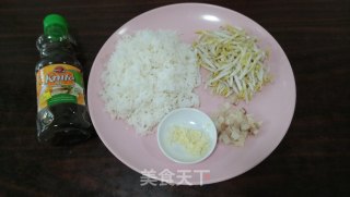 Fried Rice with Salted Fish and Bean Sprouts recipe