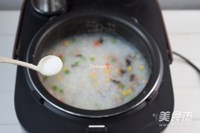 Supor Steam Ball Kettle Colorful Shrimp Congee recipe