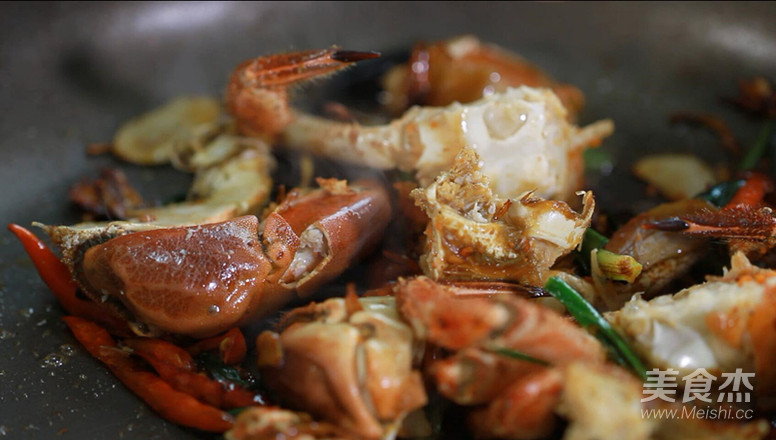 Scallion Garlic Breaded Crab recipe
