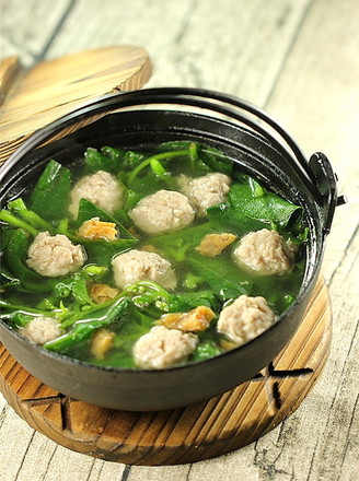 Fungus Vegetable Shrimp Boiled Ball Soup recipe