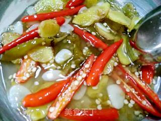 Pickled Beans with Double Pepper recipe