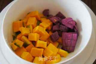 Kuaishou Lazy Meal-black Millet Purple Potato Pumpkin Porridge recipe