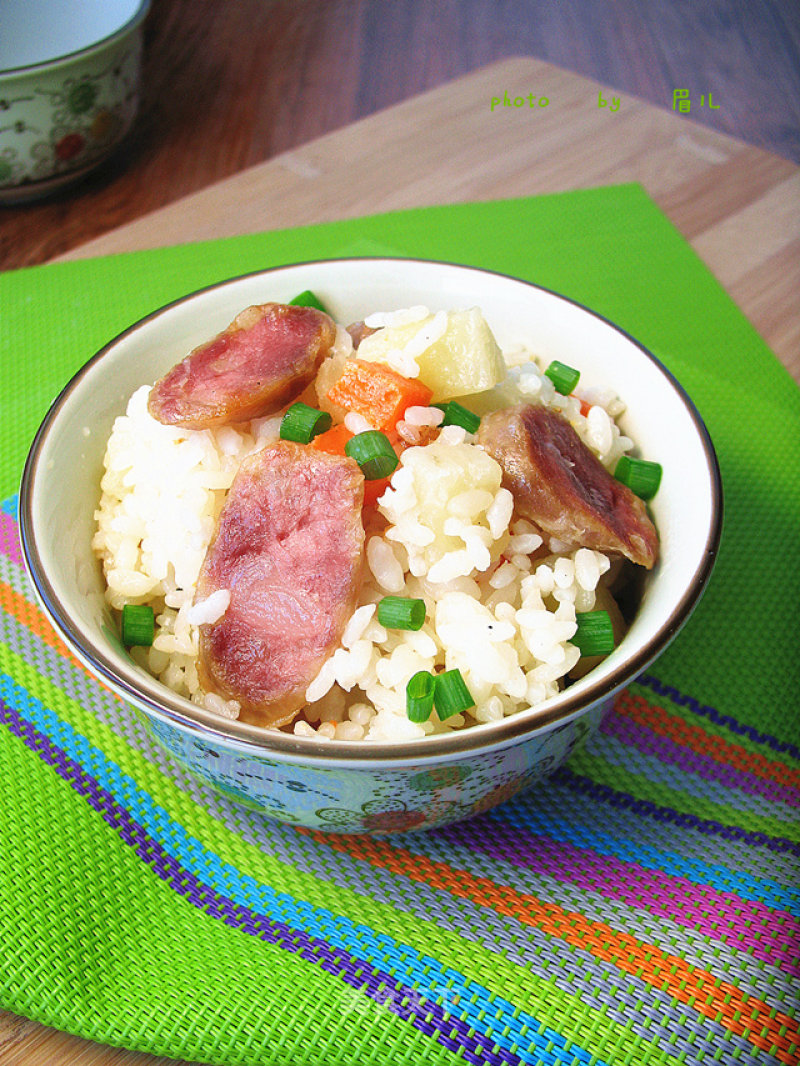 Sausage Braised Rice recipe