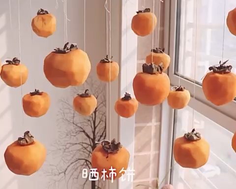 Dried Dried Persimmons (home Version of Diy Hanging Dried Persimmons)