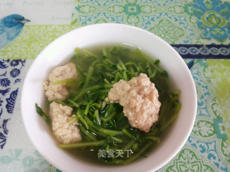 Bean Miao Meatball Soup recipe