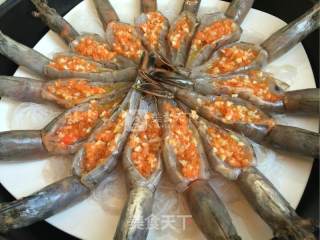 Steamed Prawns with Garlic Vermicelli recipe