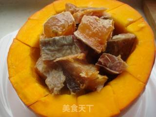 Pumpkin Steamed Preserved Fish recipe