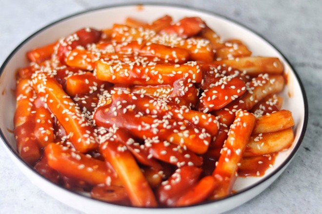 Stir-fried Rice Cake with Korean Spicy Sauce recipe