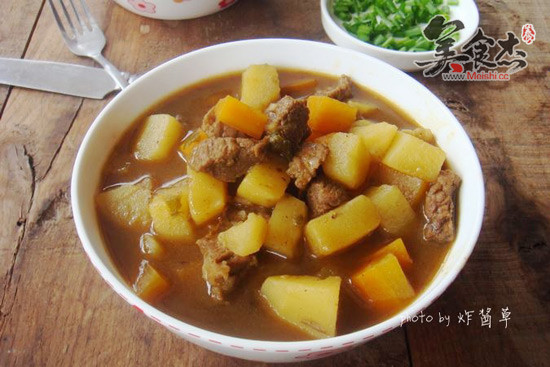 Curry Beef Potatoes recipe