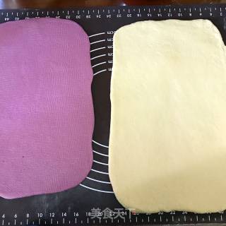 #aca Fourth Session Baking Contest# Making Erotic Two-color Toast with Purple Sweet Potato recipe