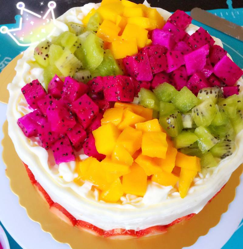 Fruit Birthday Cake recipe