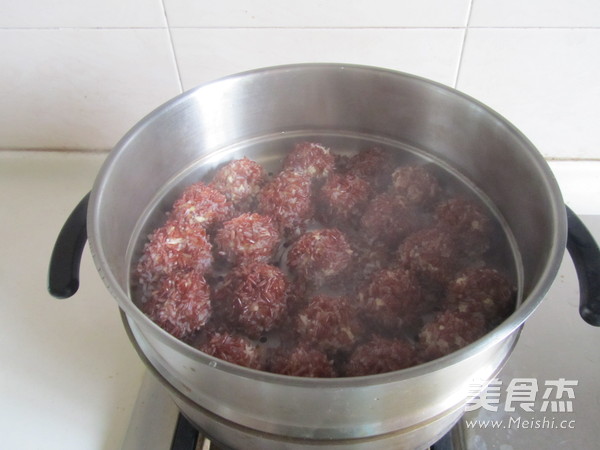 Red Rice Tofu Meatballs recipe