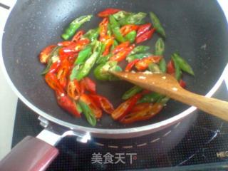 Green Pepper Scrambled Eggs and Vermicelli recipe