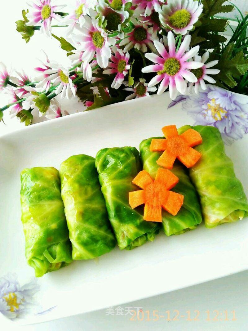 Three Fresh Cabbage Rolls recipe