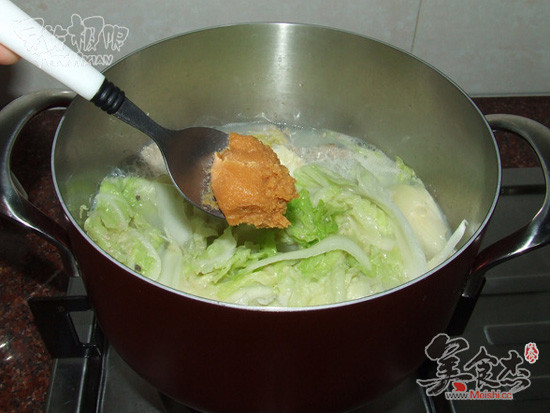 White Miso Fish Intestine Soup recipe