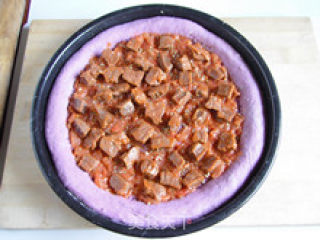 Pile of Sweet Purple Potato Pizza-give The Pizza A Bright Bottom recipe
