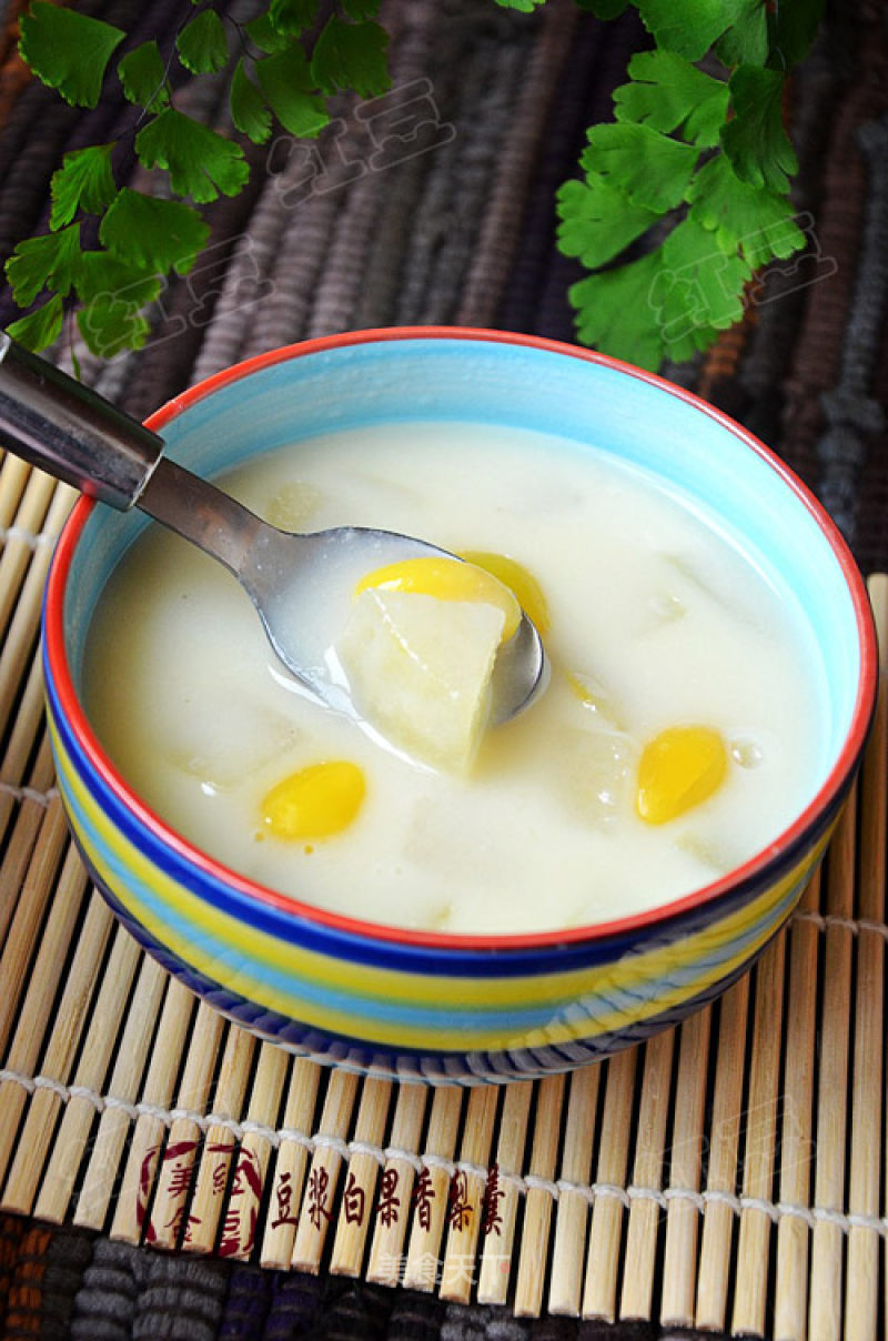 Soy Milk Ginkgo Fragrant Pear Soup recipe