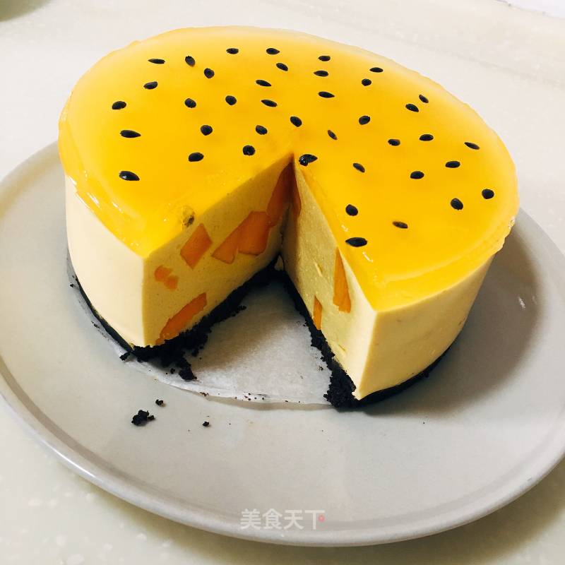 #the 4th Baking Contest and is Love to Eat Festival#passion Fruit Mango Mousse Cake recipe