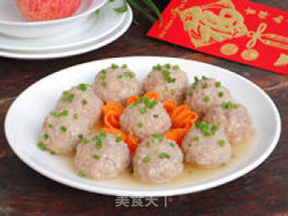 [steamed Handmade Lion Head] --- The Taste from The Country recipe