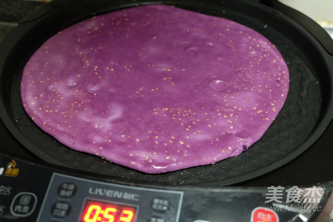 Purple Sweet Potato Pretzel Sesame Cake recipe