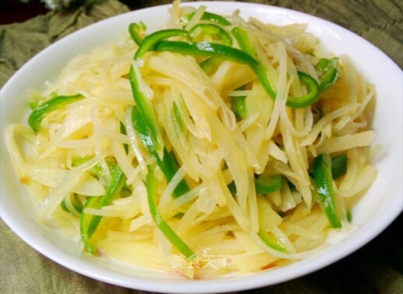 Green Pepper and Potato Shreds recipe
